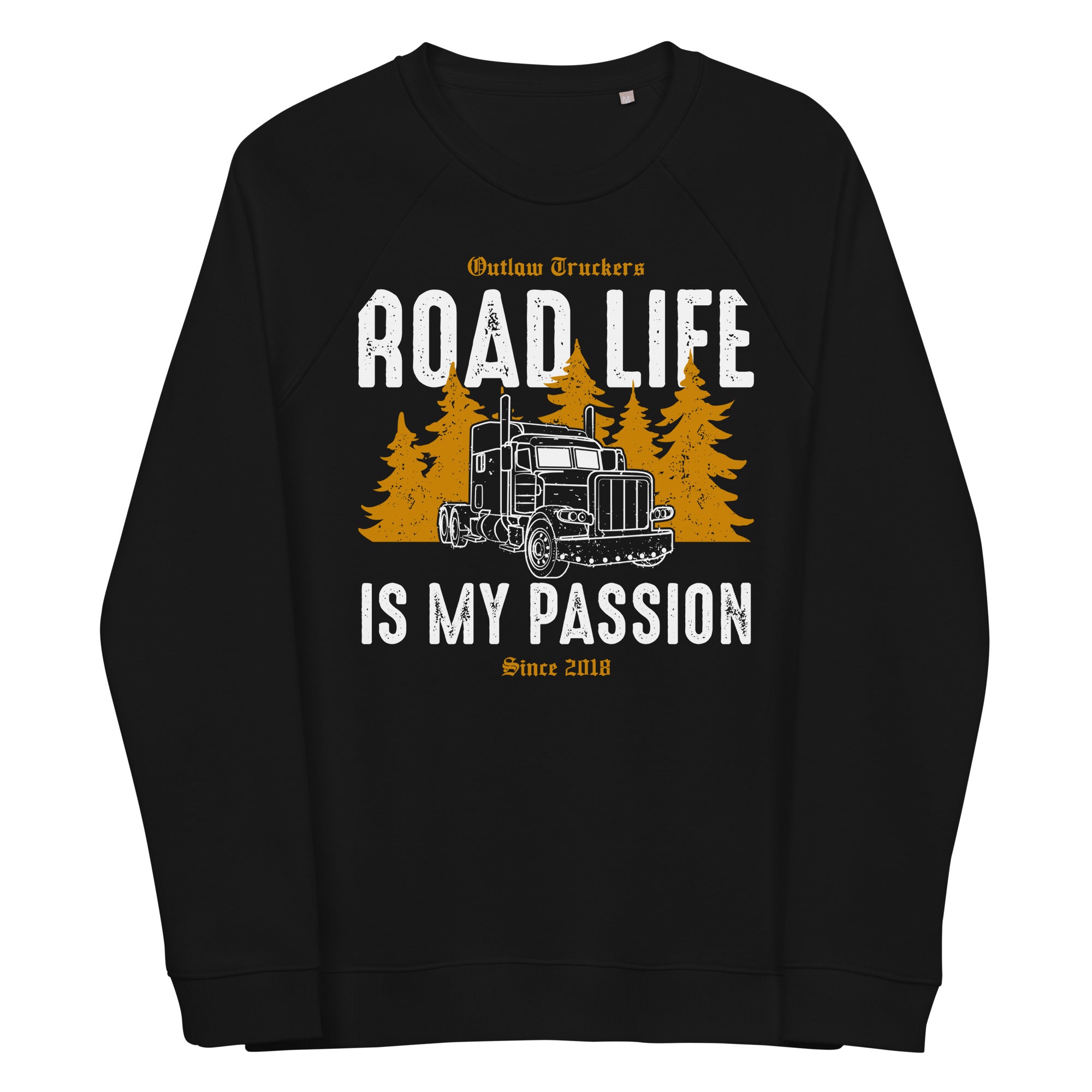 Road Life is my Passion Unisex Sweatshirt Schwarz