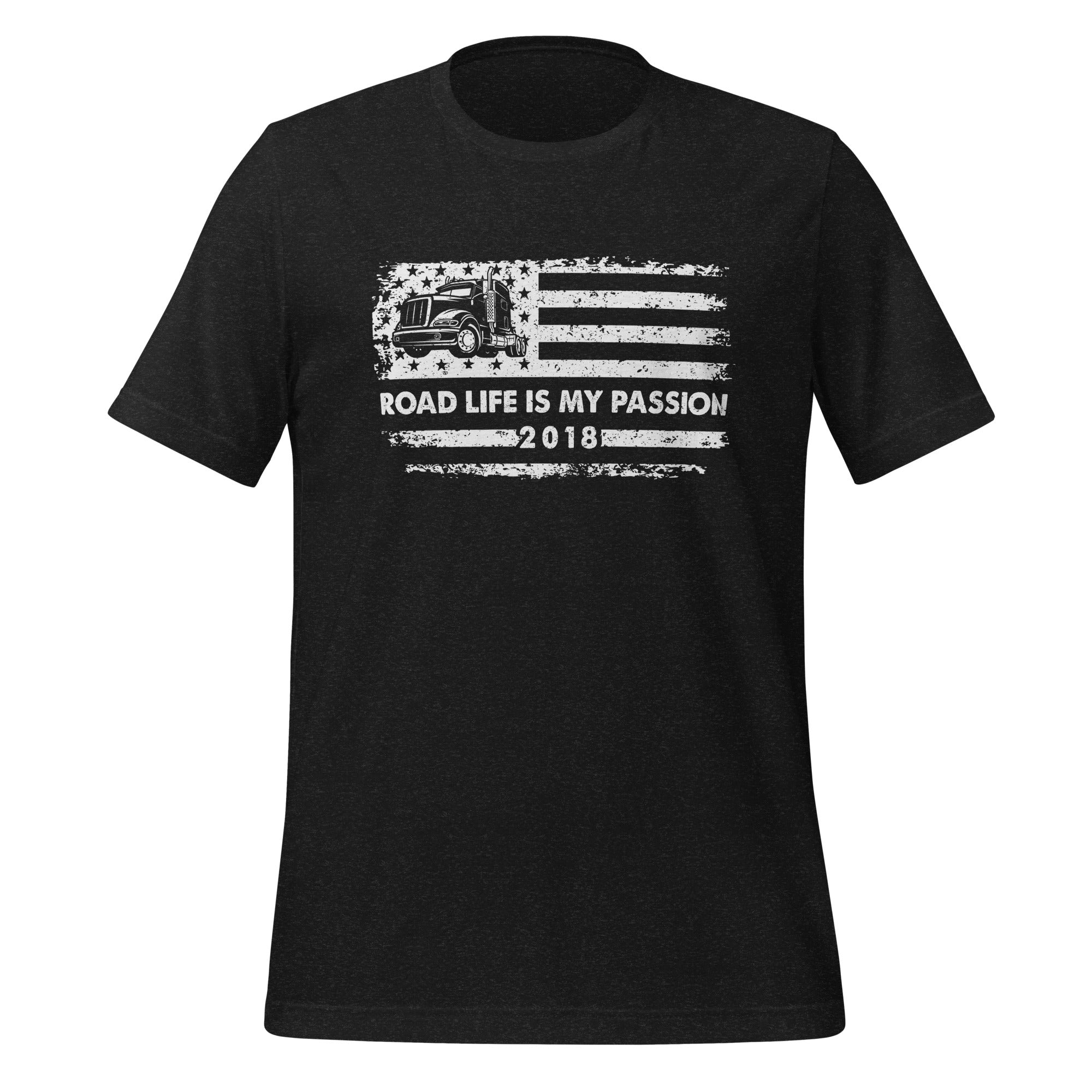 U.S. "Road Life is My Passion" - Unisex T-Shirt Schwarz