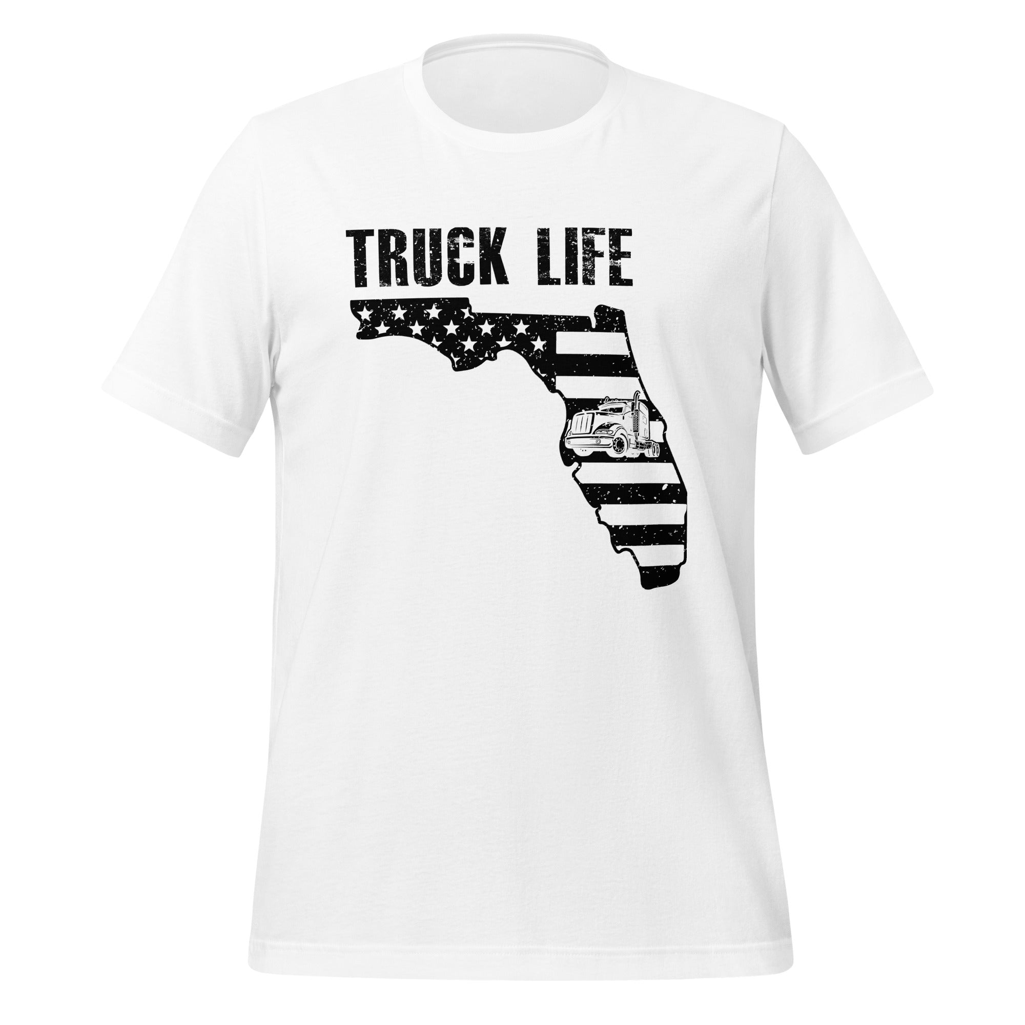 U.S. "Truck Life Florida" - Unisex T-Shirt Weiß